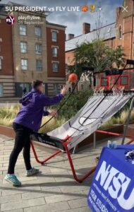 Trent SU President vs Fly Live in the SU's basketball competition